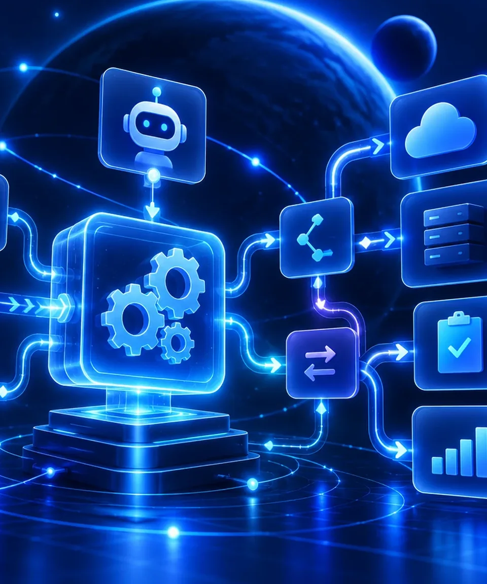 Connected intelligent workflow automation