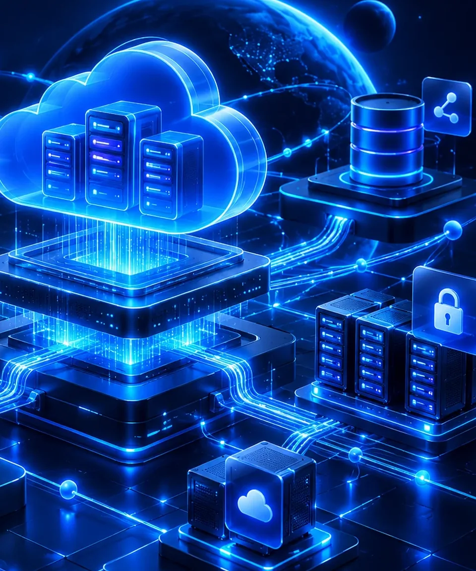 Connected cloud infrastructure and servers